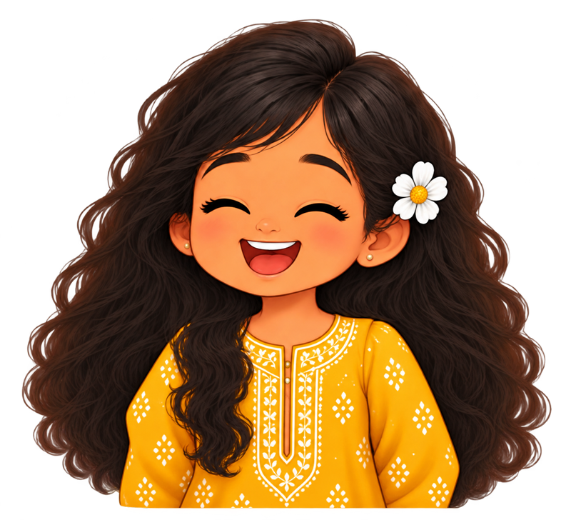 Mishti smiling